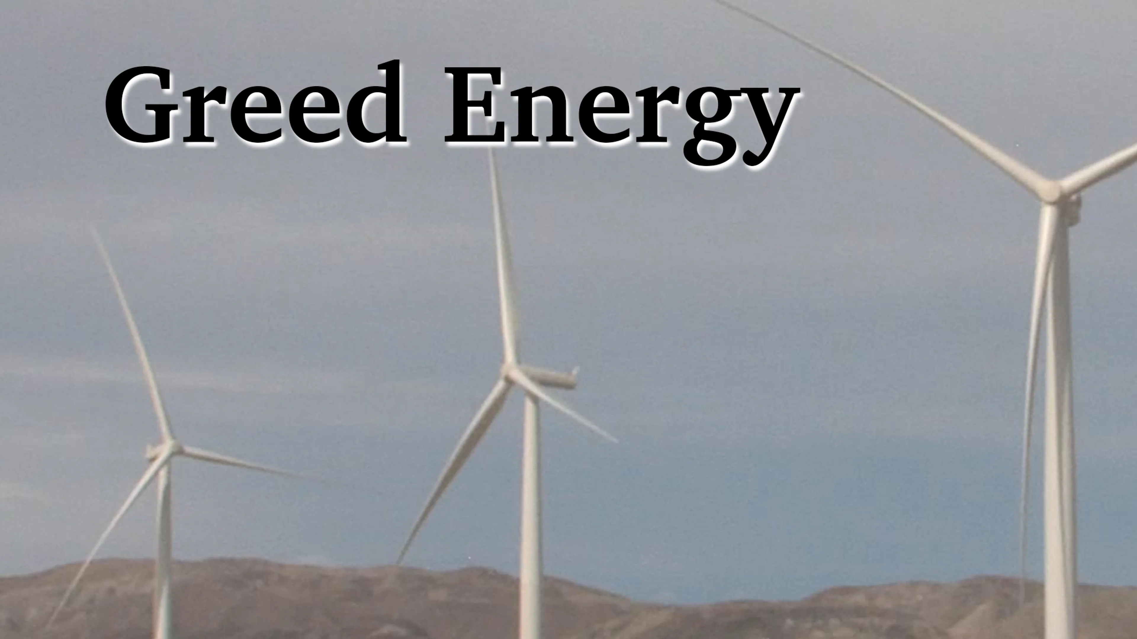 Greed Energy poster